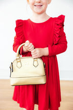 Red L/S Ruffle Twirl Dress by Mila & Rose ®