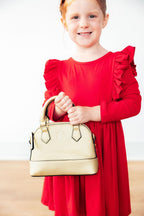 Red L/S Ruffle Twirl Dress by Mila & Rose ®