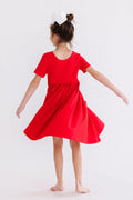 Red S/S Pocket Twirl Dress by Mila & Rose ®