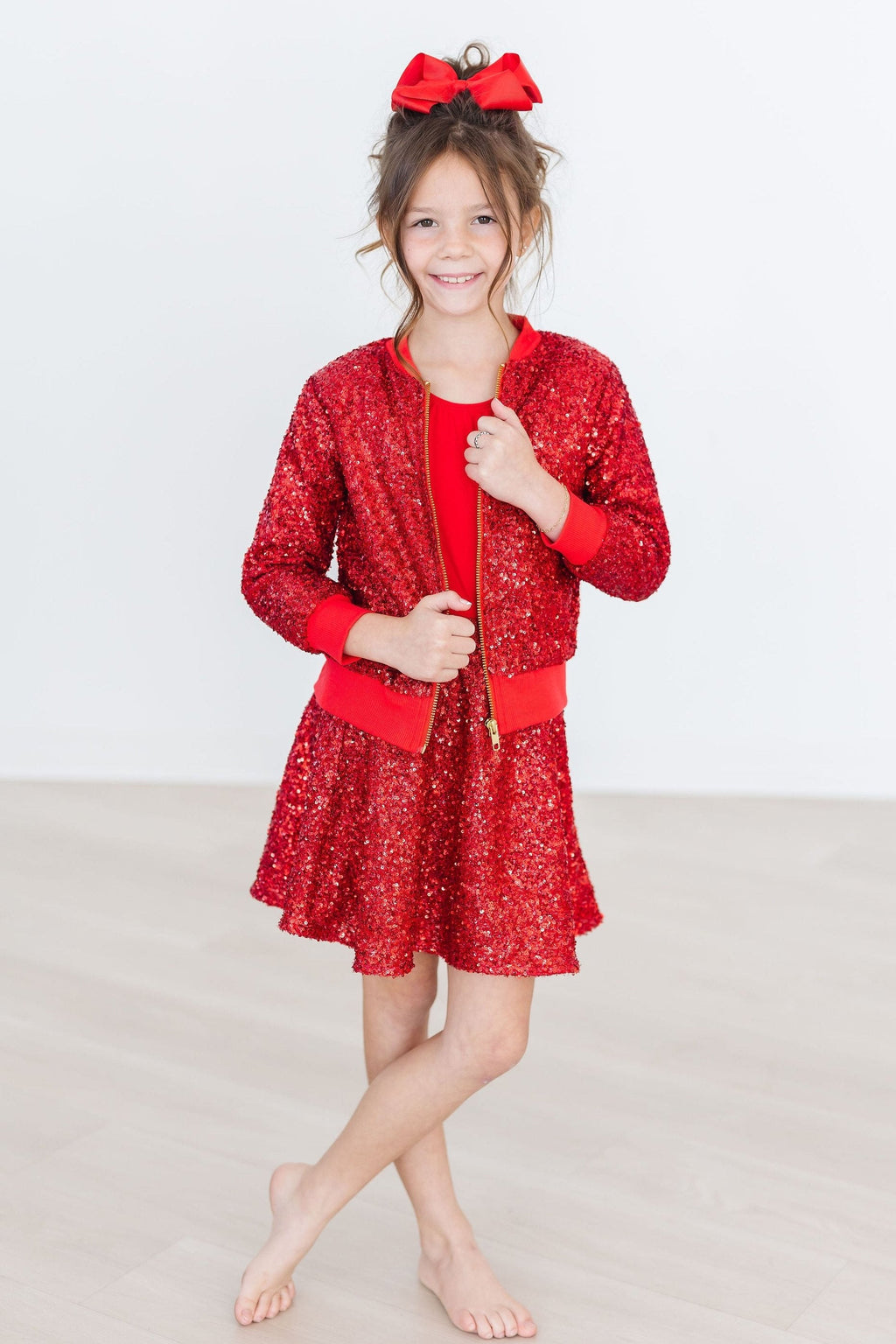 Red Sequin Jacket by Mila & Rose ®