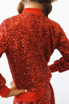 Red Sequin Jacket by Mila & Rose ®