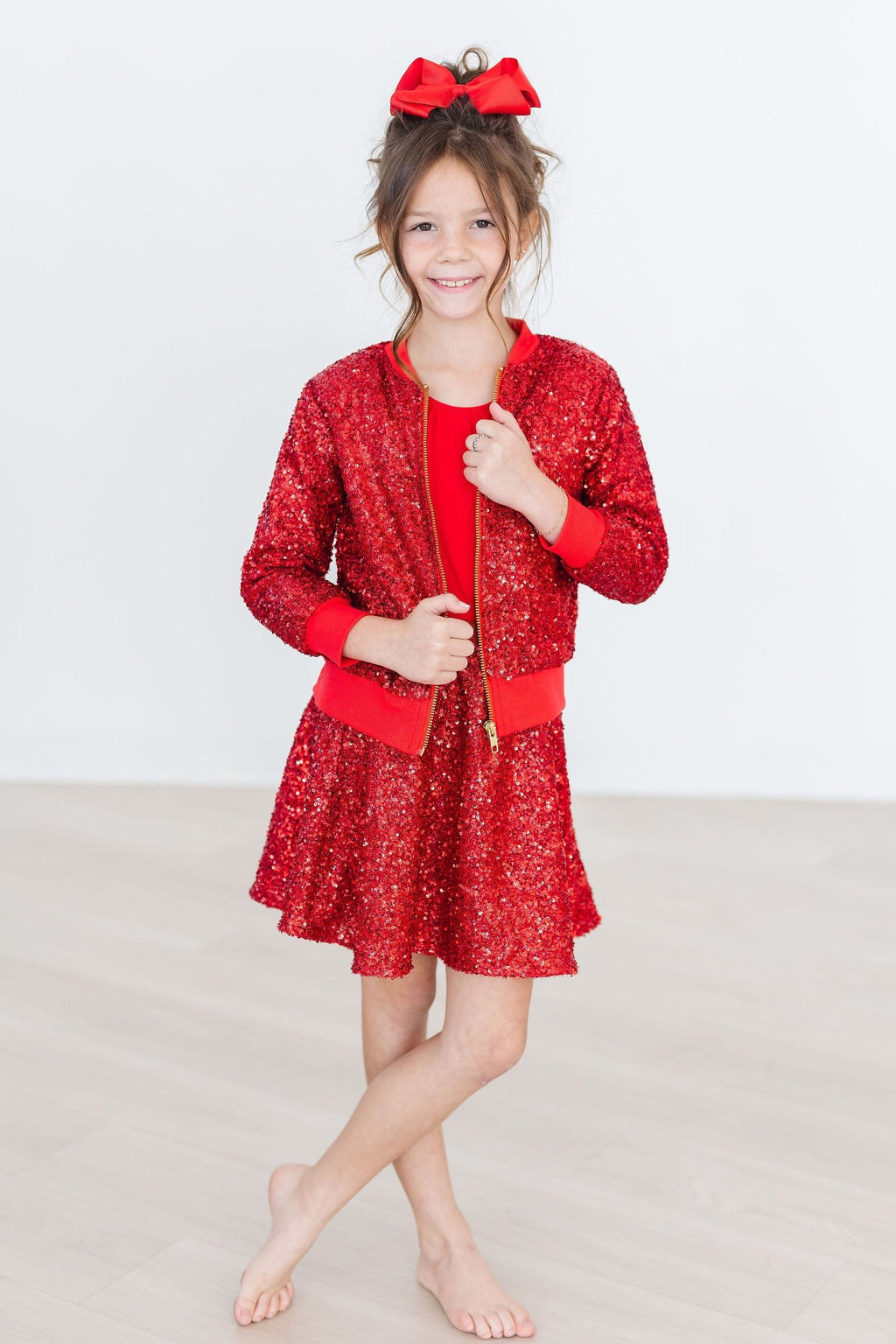 Red Sequin Twirl Skort by Mila & Rose ®