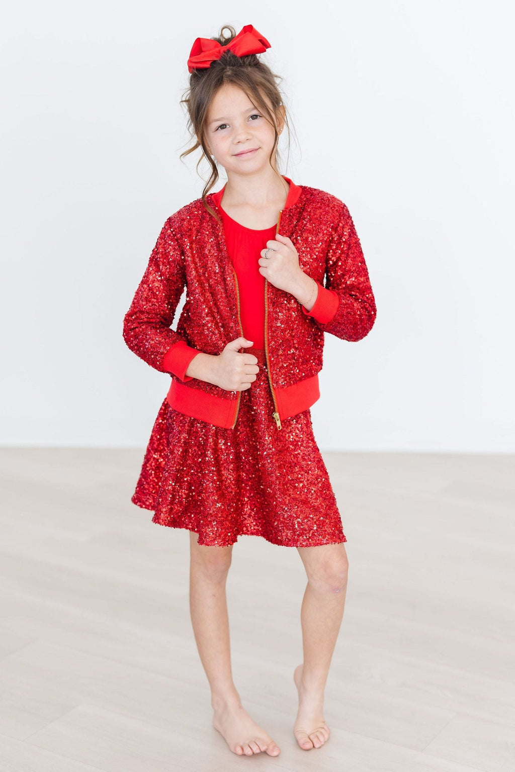 Red Sequin Twirl Skort by Mila & Rose ®