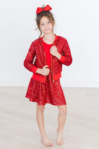 Red Sequin Twirl Skort by Mila & Rose ®