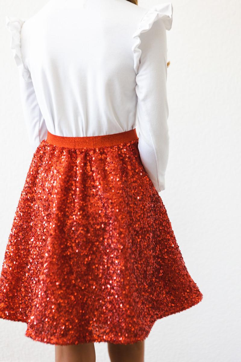 Red Sequin Twirl Skort by Mila & Rose ®