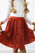 Red Sequin Twirl Skort by Mila & Rose ®