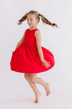 Red Tank Pocket Twirl Dress by Mila & Rose ®