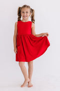 Red Tank Pocket Twirl Dress by Mila & Rose ®