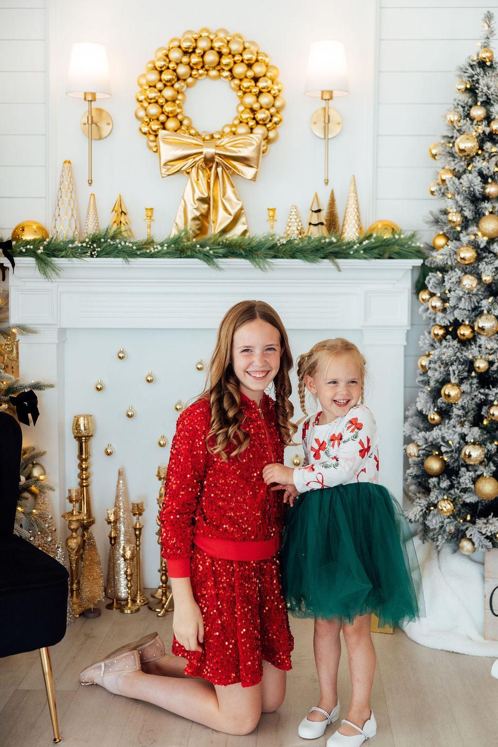 Red Velvet Sequin Jacket by Mila & Rose ®
