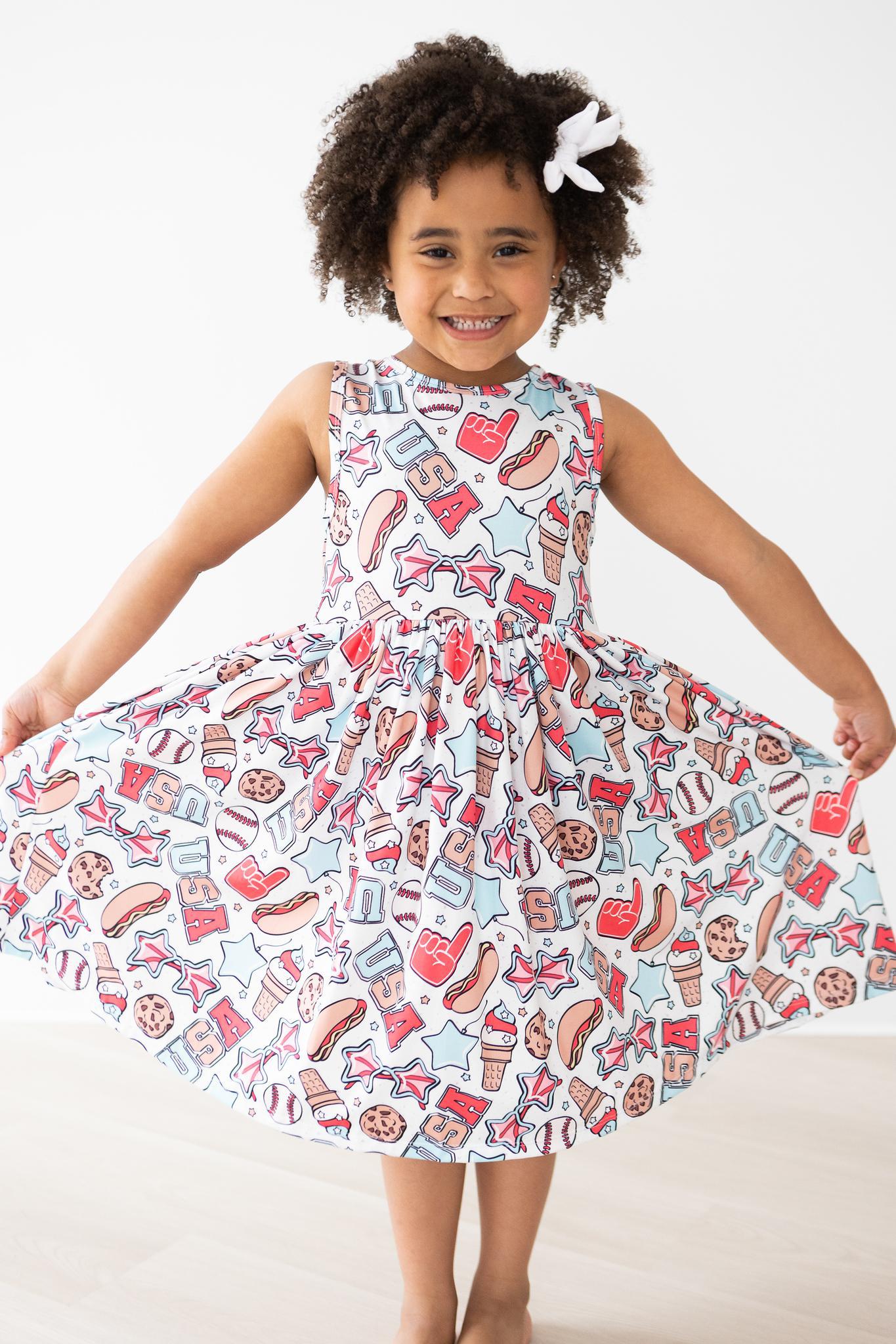 SALE Red, White & BBQ Tank Twirl Dress by Mila & Rose ®