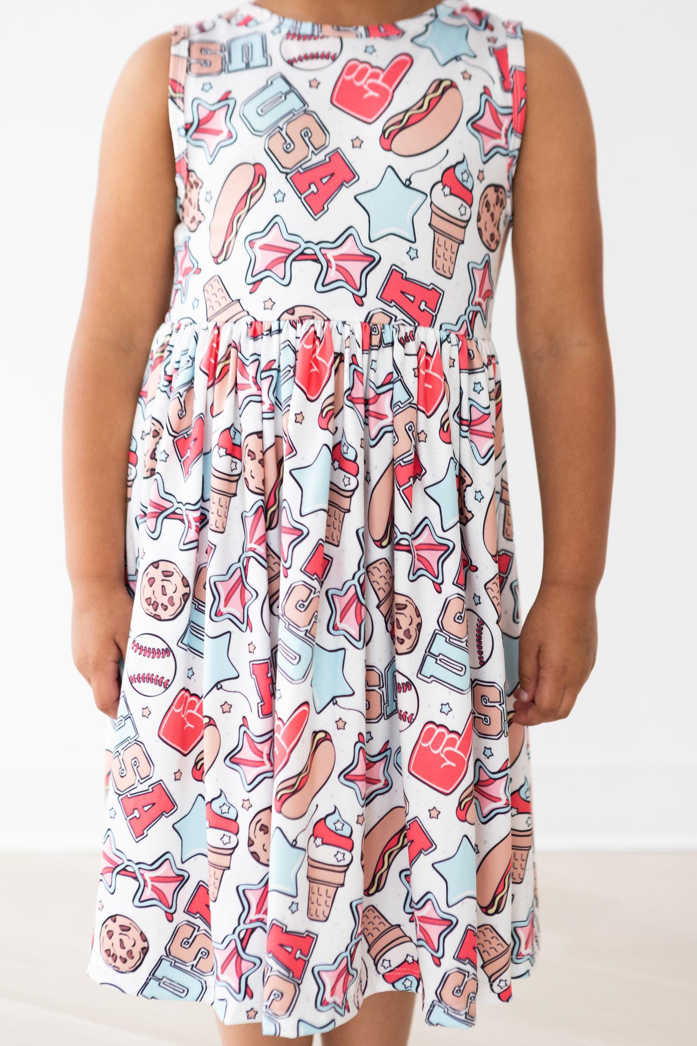 SALE Red, White & BBQ Tank Twirl Dress by Mila & Rose ®