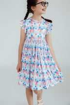 Red, White & Bows Flutter Sleeve Twirl Dress by Mila & Rose ®