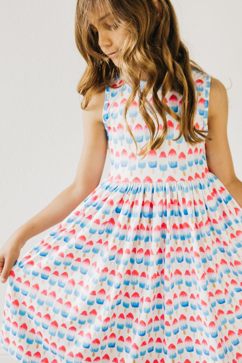 Red, White & Cute Tank Twirl Dress by Mila & Rose ®