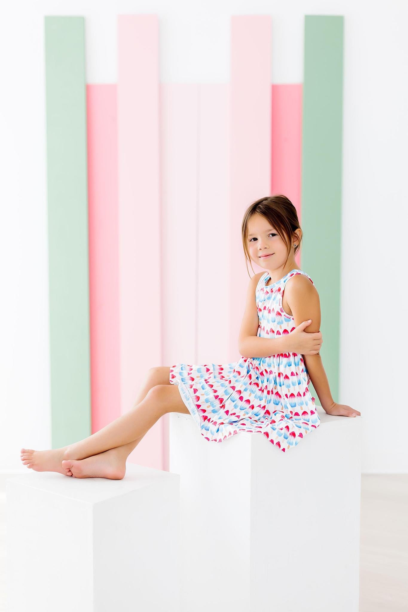 Red, White & Cute Tank Twirl Dress by Mila & Rose ®