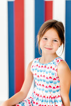 Red, White & Cute Tank Twirl Dress by Mila & Rose ®