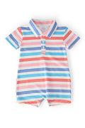 Red, White & Stripe Polo Shorty One-Piece by Mila & Rose ®