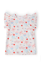 Red, White, & Sweet S/S Ruffle Tee by Mila & Rose ®