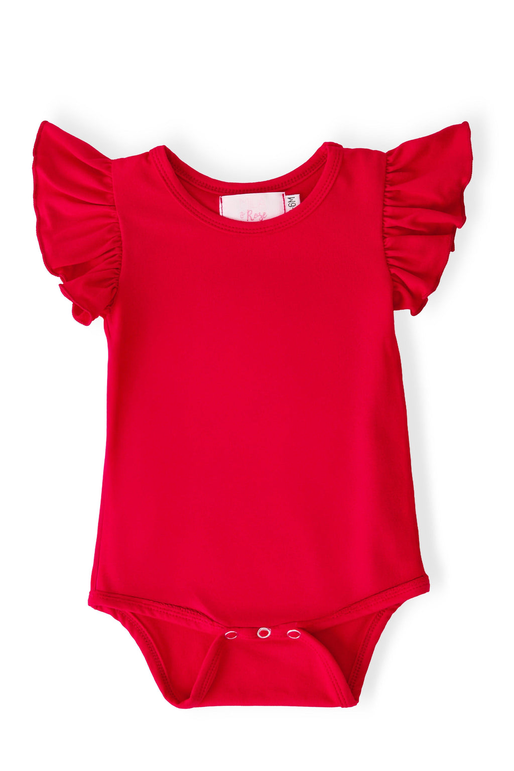 Red S/S Flutter Bodysuit by Mila & Rose ®