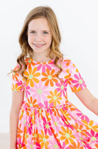 Retro Daisies S/S Pocket Twirl Dress by Mila & Rose ®