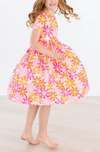 Retro Daisies S/S Pocket Twirl Dress by Mila & Rose ®