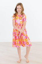 Retro Daisies S/S Pocket Twirl Dress by Mila & Rose ®