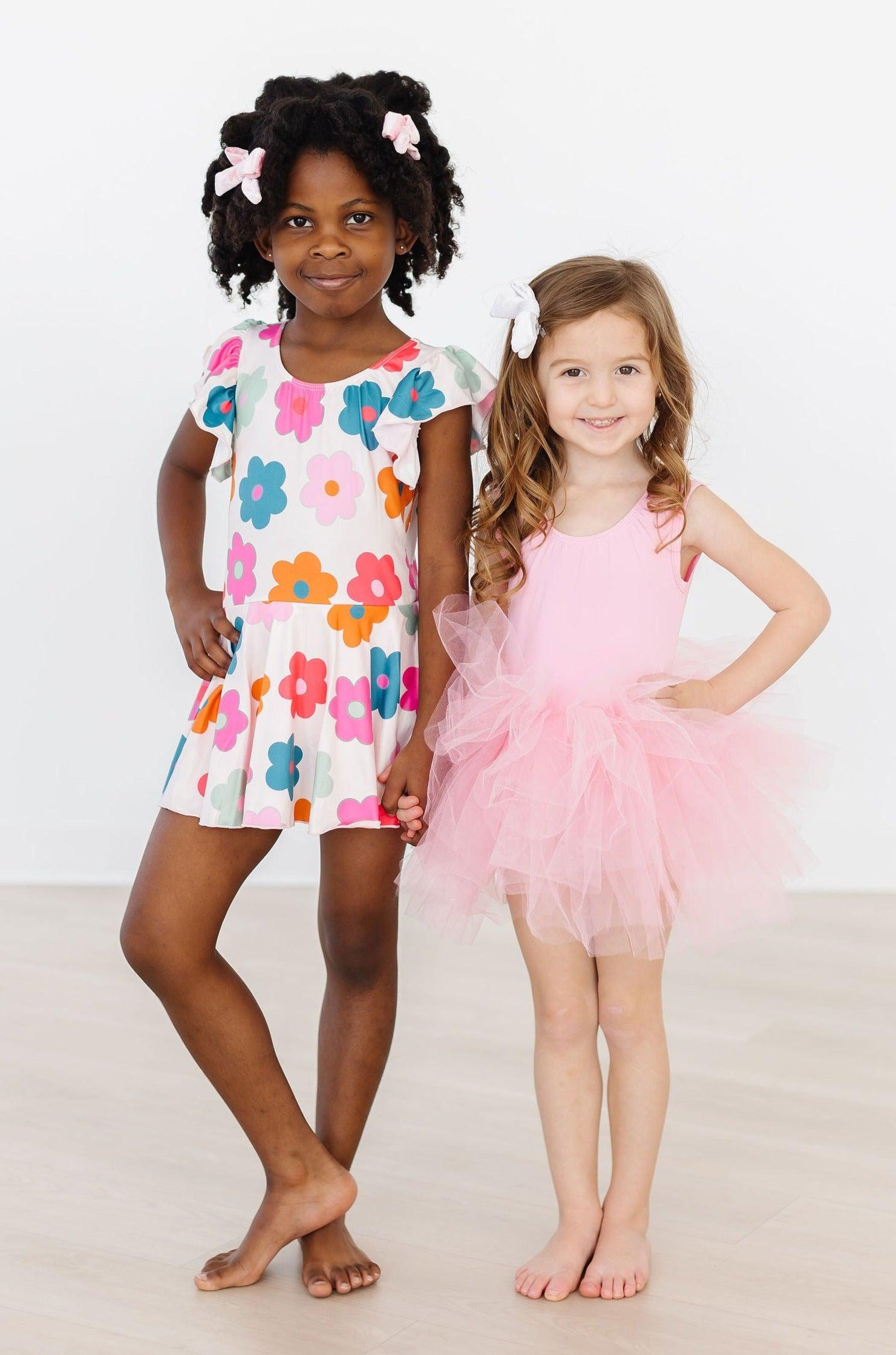 Retro Floral S/S Twirl Leotard by Mila & Rose ®