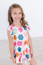 Retro Floral S/S Twirl Leotard by Mila & Rose ®