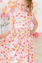 Retro Picnic Flutter Sleeve Twirl Dress by Mila & Rose ®