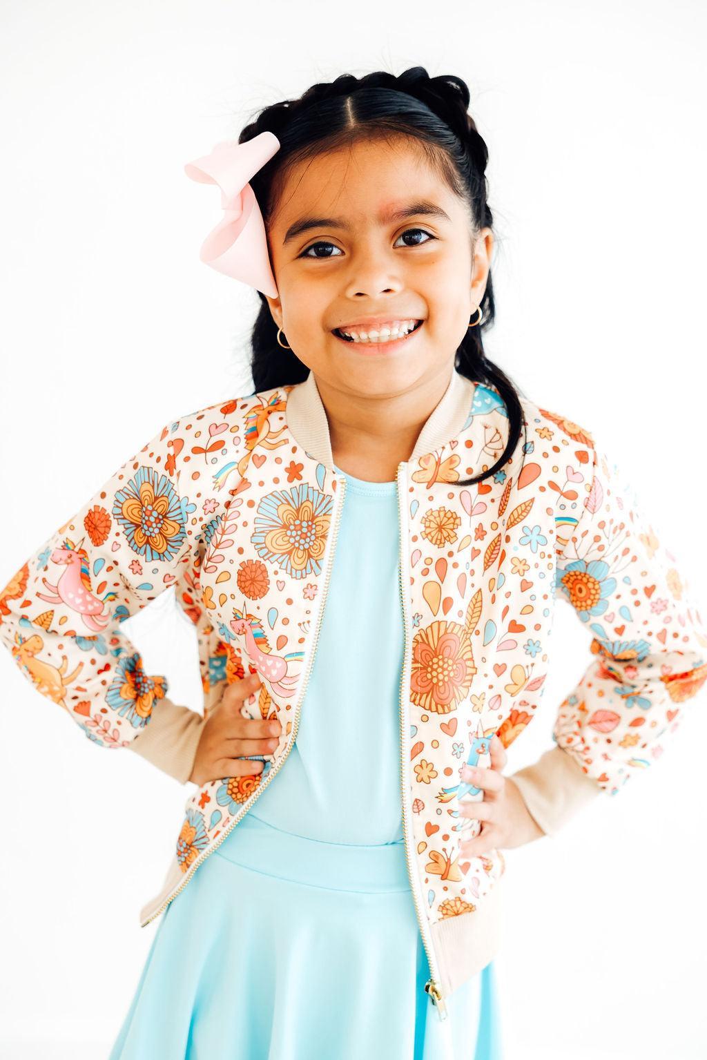 Retro Unicorns Satin Jacket by Mila & Rose ®