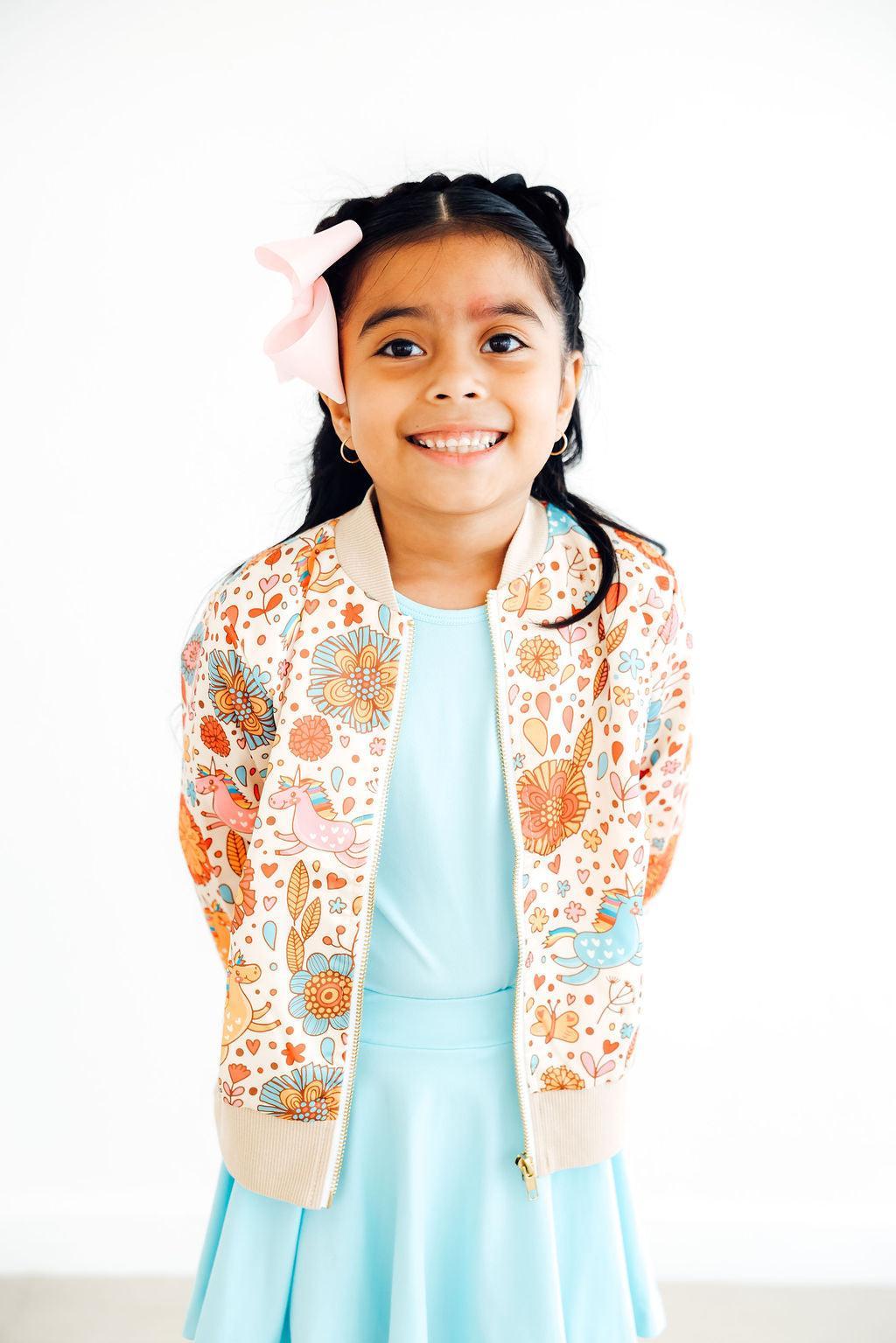 Retro Unicorns Satin Jacket by Mila & Rose ®