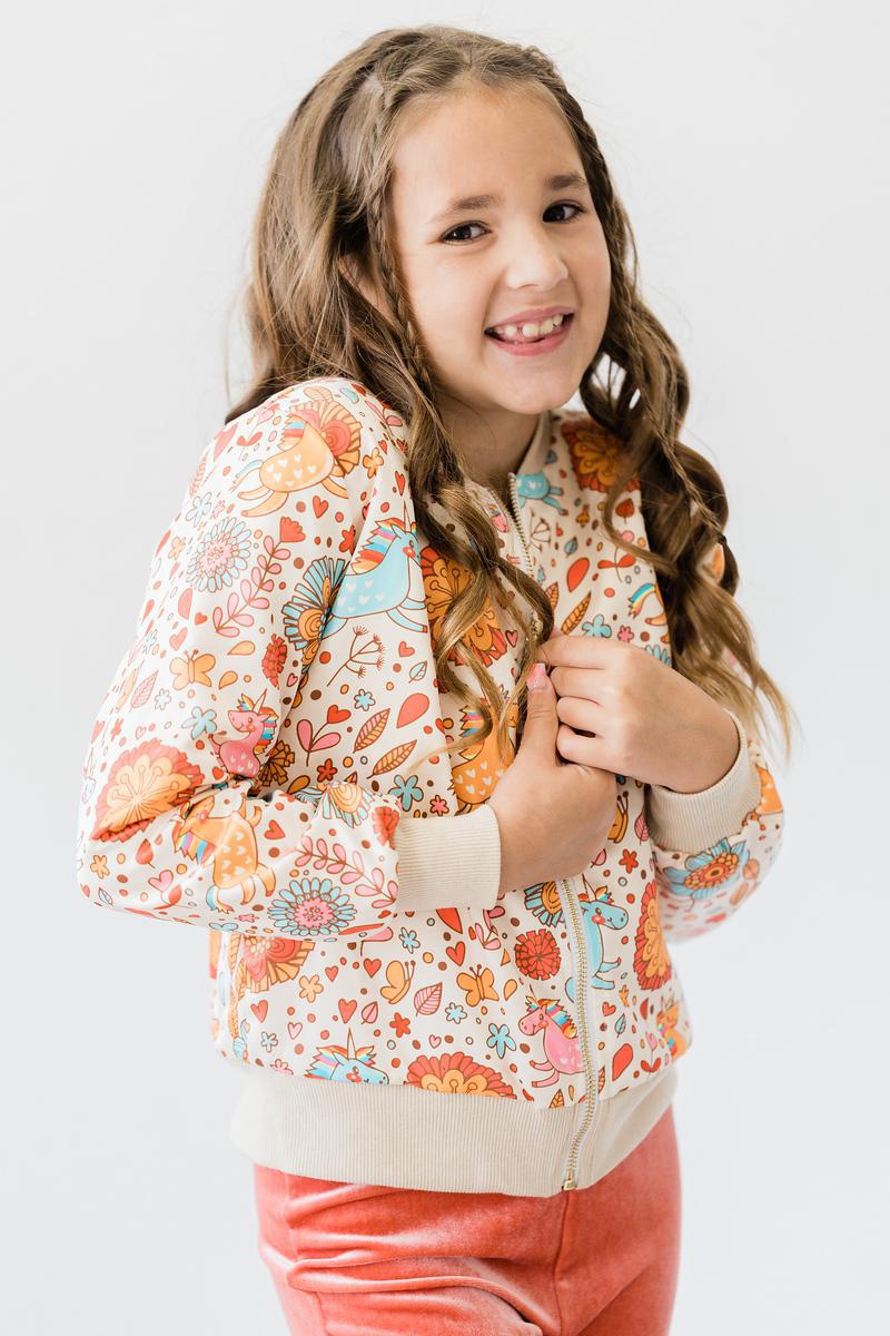 Retro Unicorns Satin Jacket by Mila & Rose ®