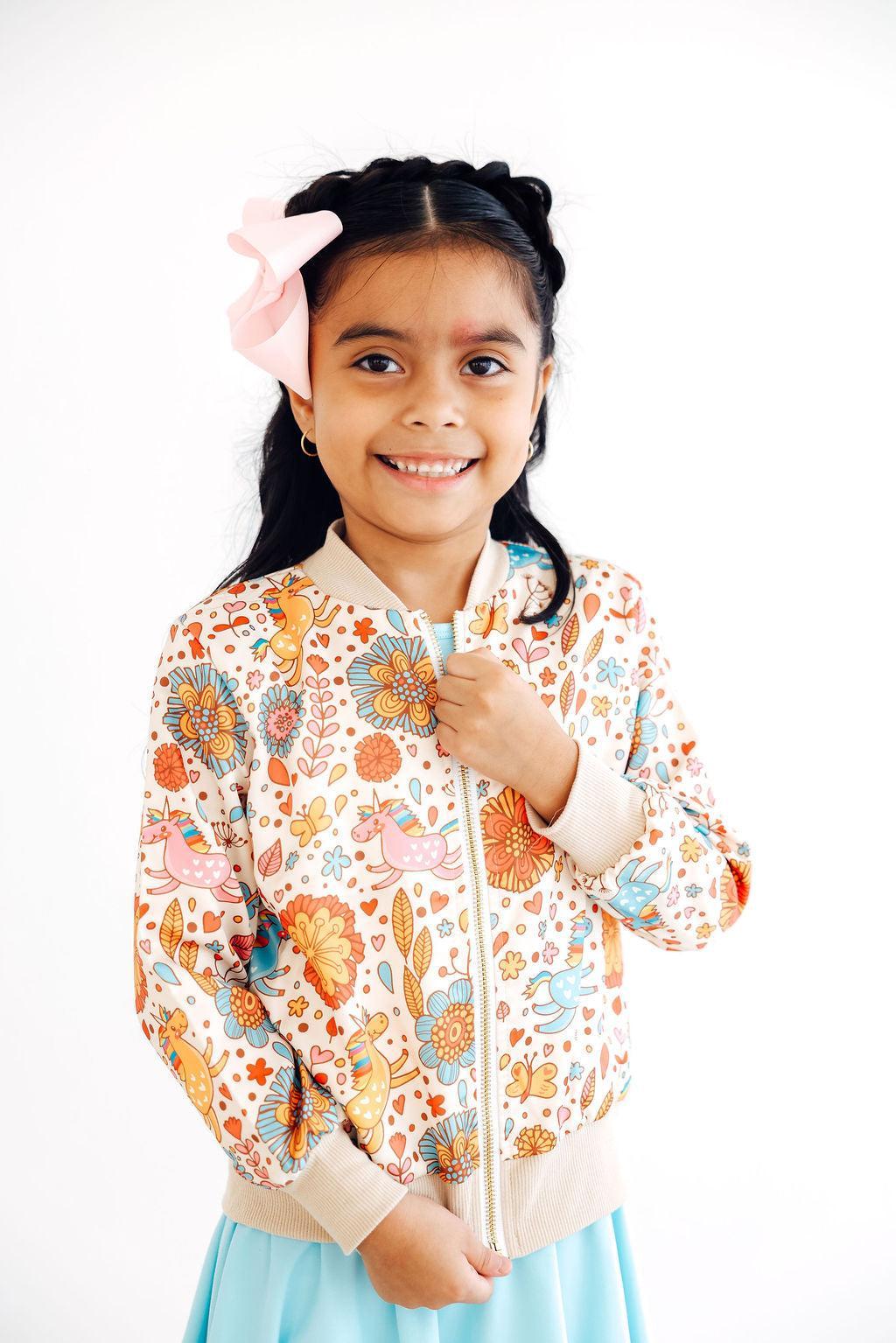 Retro Unicorns Satin Jacket by Mila & Rose ®