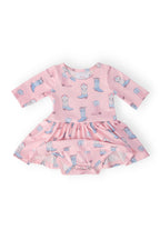 Ribbons & Rodeos 3/4 Sleeve Twirl Bodysuit by Mila & Rose ®
