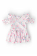 Ribbons & Roses 3/4 Sleeve Flutter Twirl Bodysuit by Mila & Rose ®