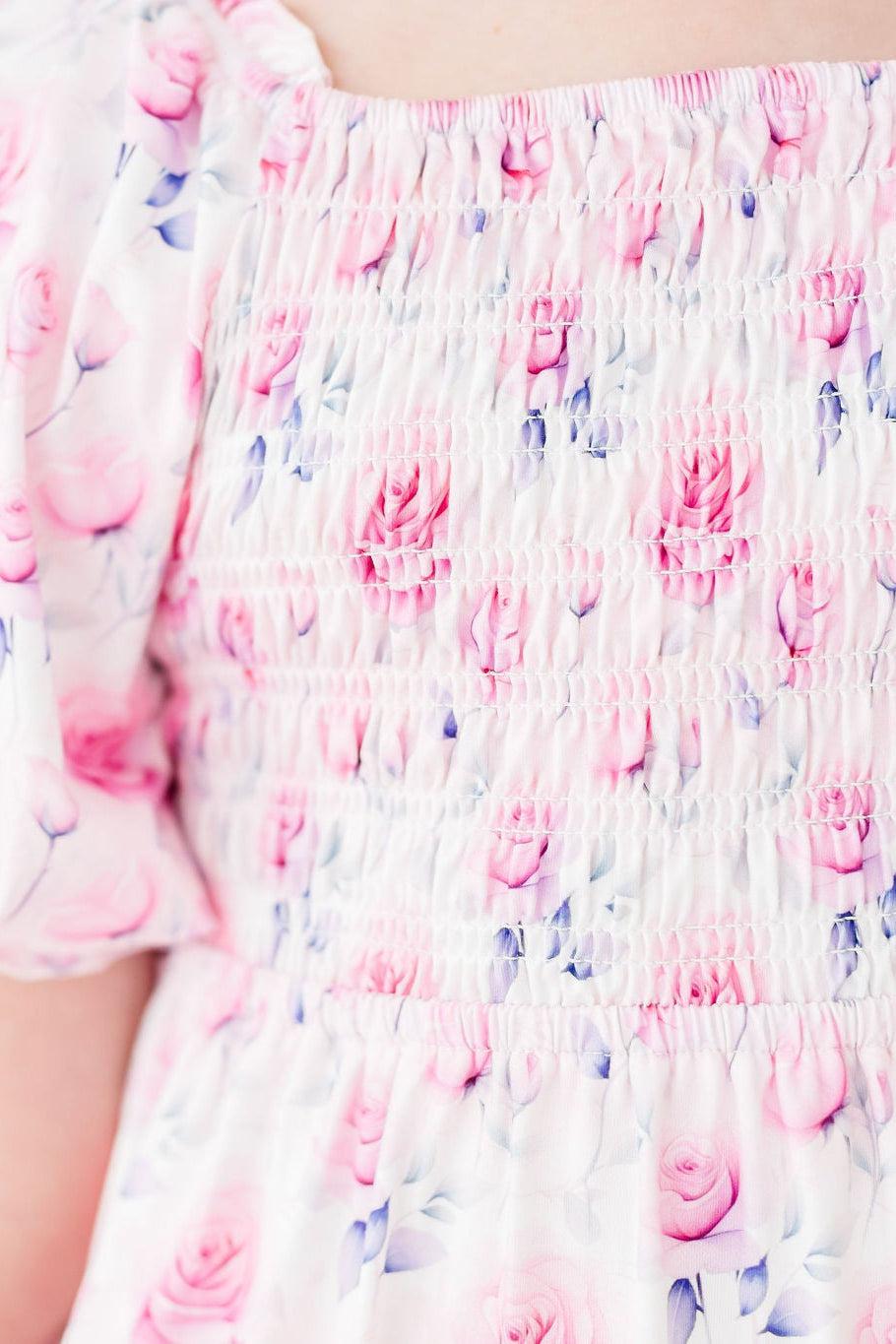 Rose Garden Smocked Ruffle Dress by Mila & Rose ®