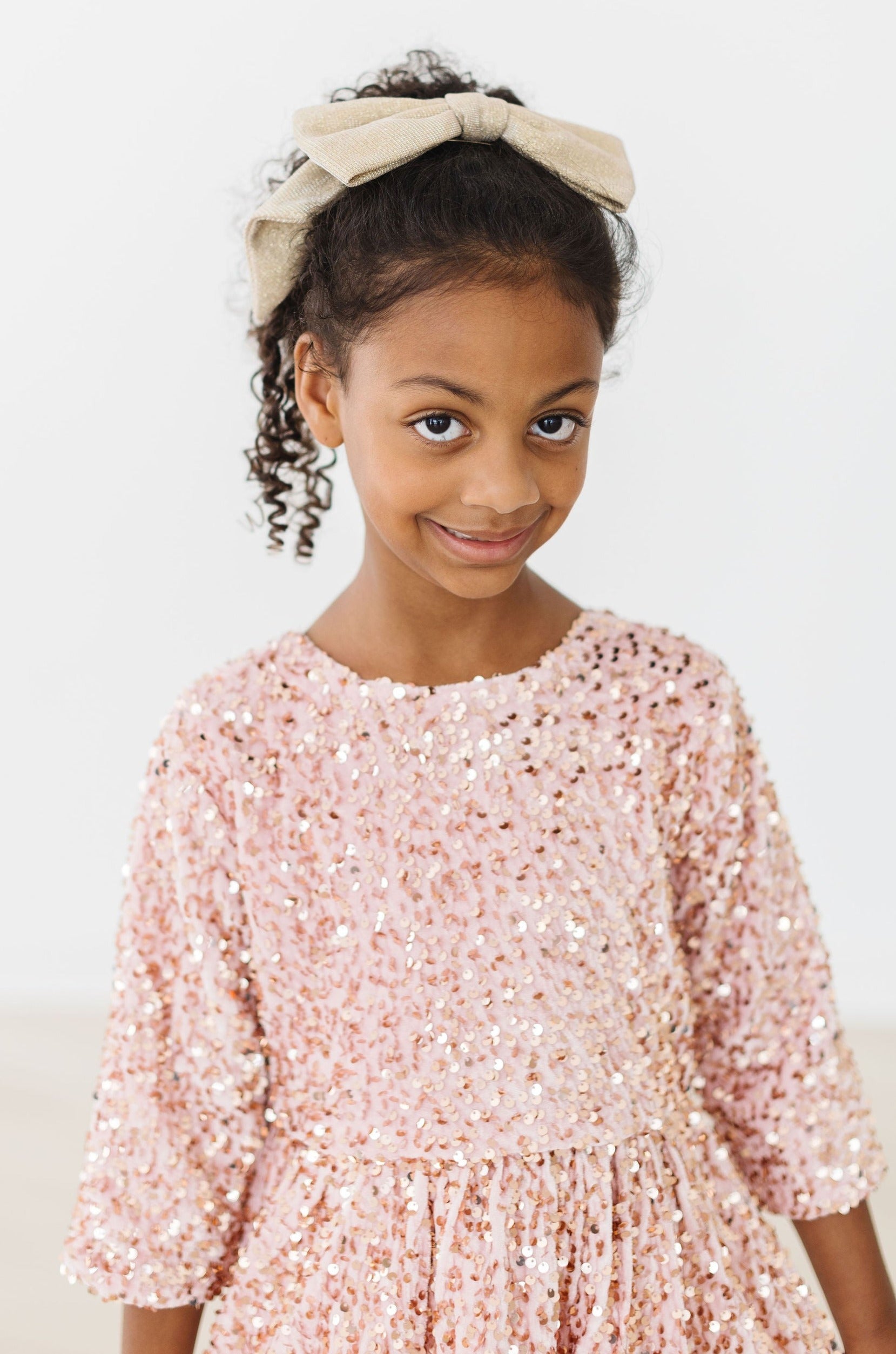 Rose Gold Velvet Sequin Dress by Mila & Rose ®