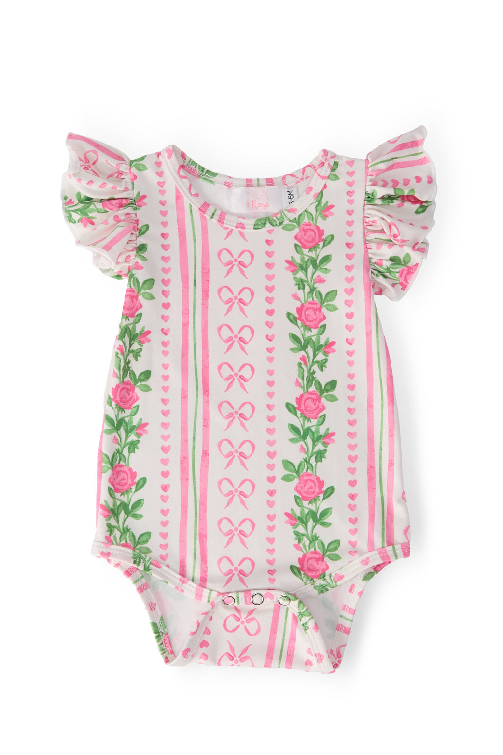 Rosebud Bows S/S Flutter Bodysuit by Mila & Rose ®