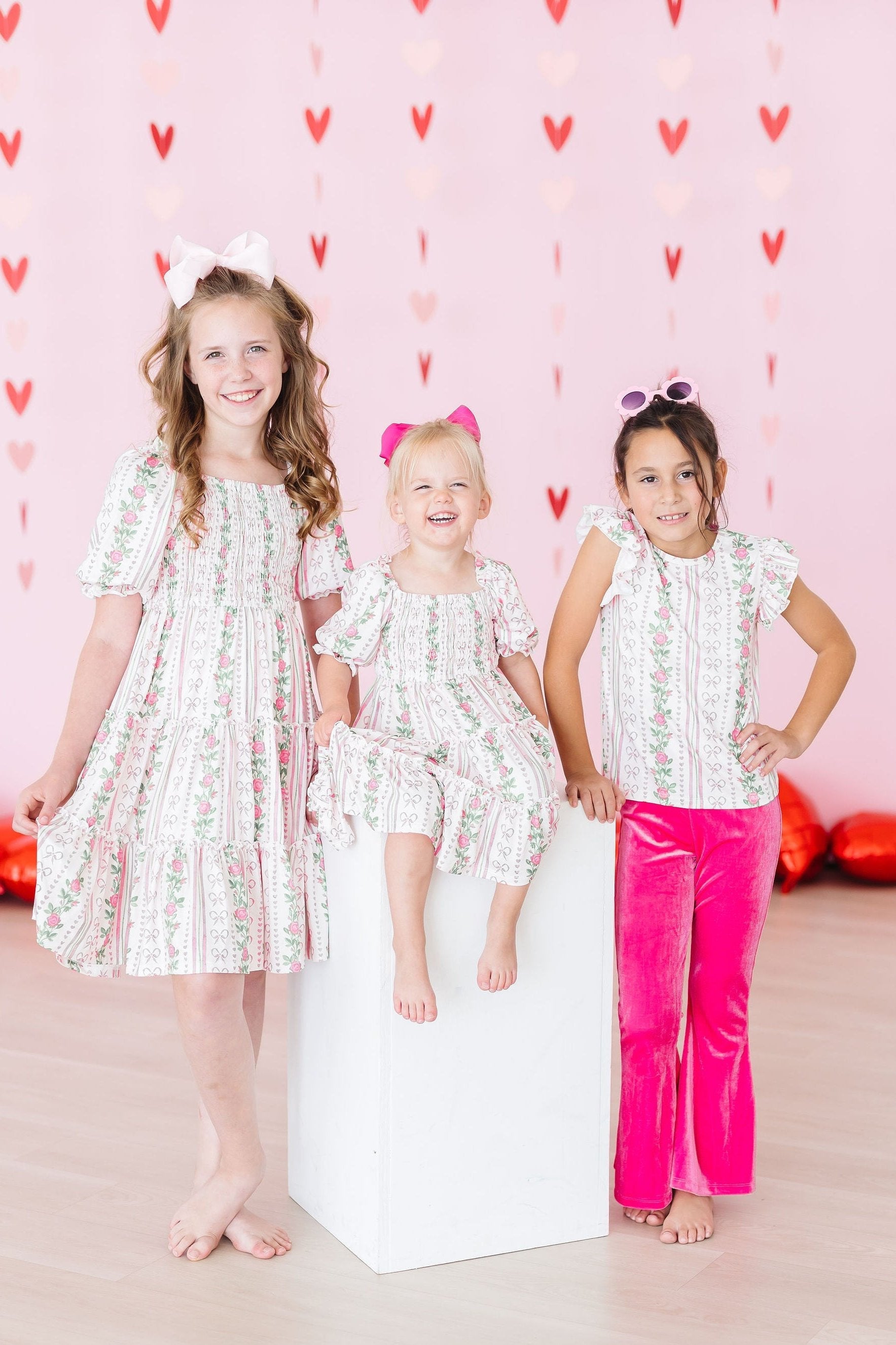 Rosebud Bows S/S Ruffle Tee by Mila & Rose ®