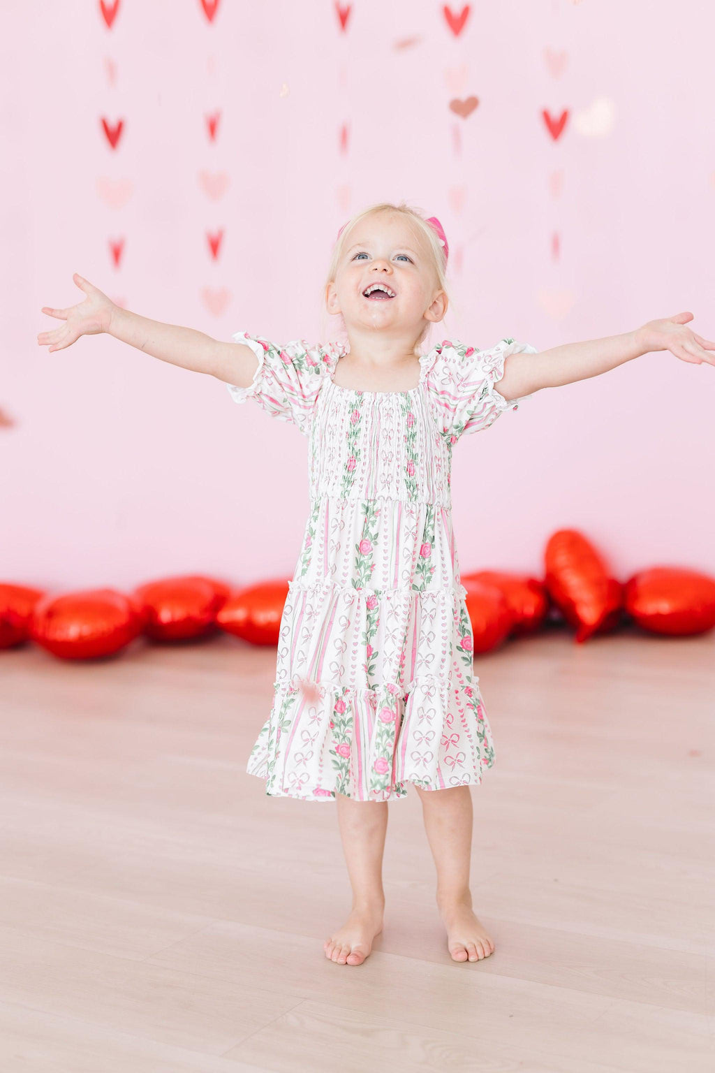 Rosebud Bows Smocked Ruffle Dress by Mila & Rose ®