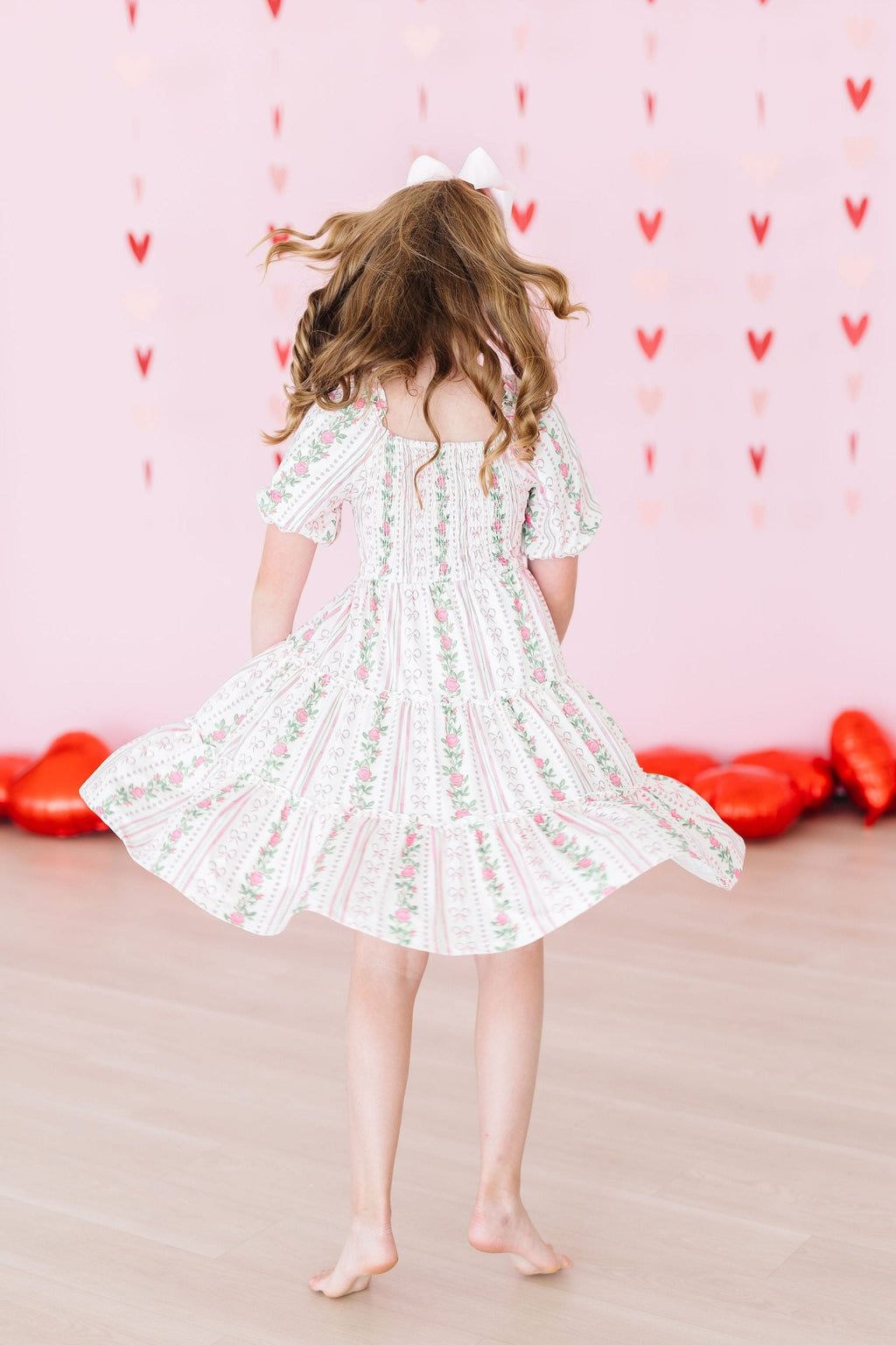 Rosebud Bows Smocked Ruffle Dress by Mila & Rose ®
