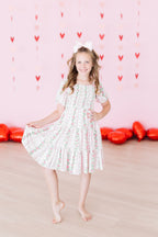 Rosebud Bows Smocked Ruffle Dress by Mila & Rose ®