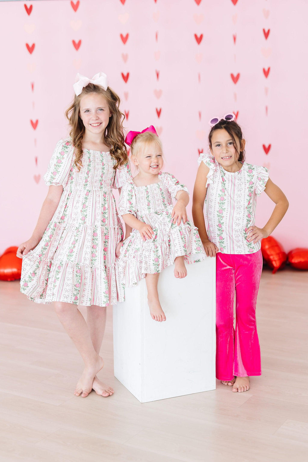 Rosebud Bows Smocked Ruffle Dress by Mila & Rose ®