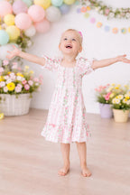 Rosebud Bows Smocked Ruffle Dress by Mila & Rose ®