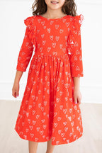 Roses are Red Ruffle Twirl Dress by Mila & Rose ®