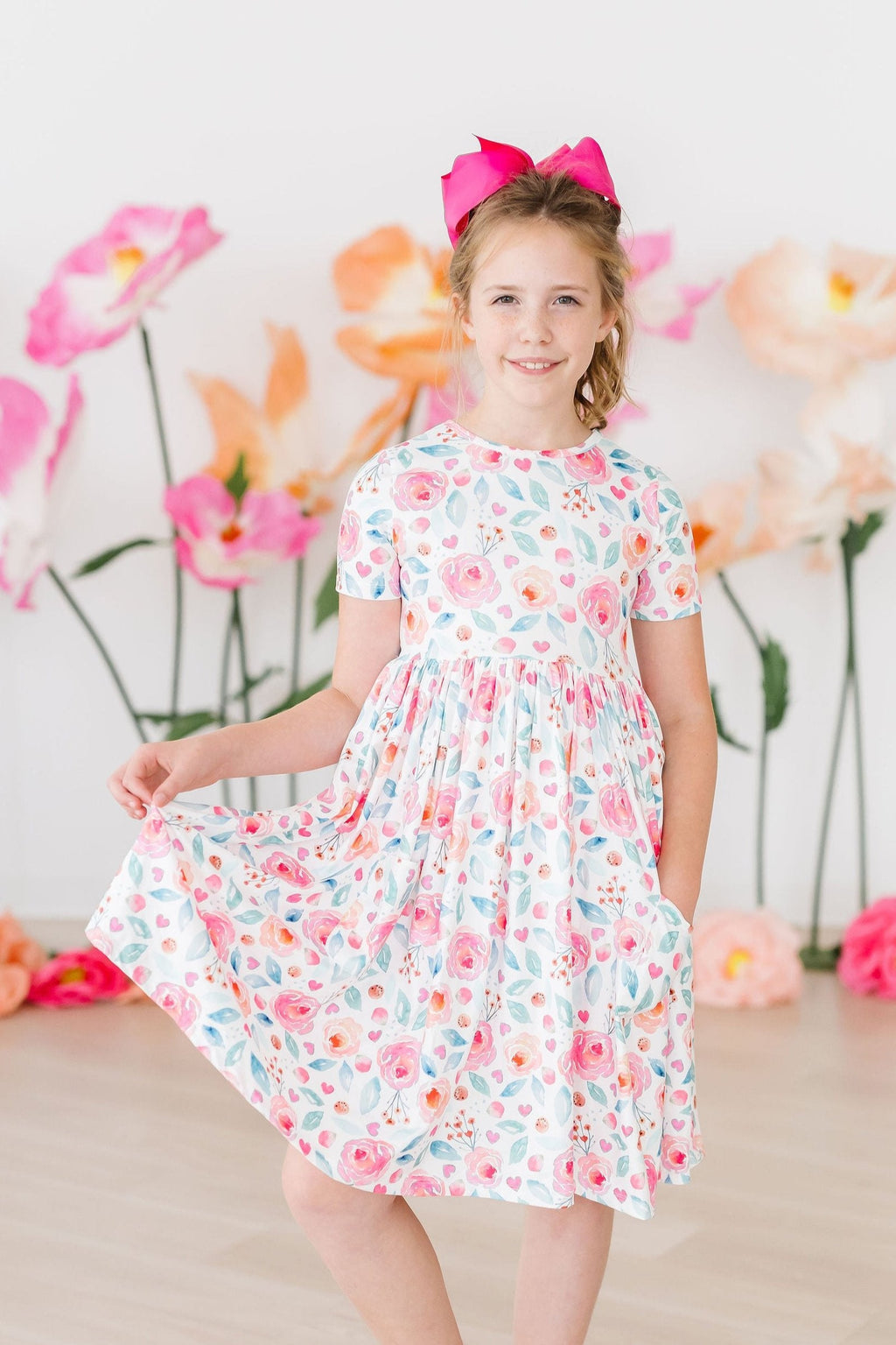 Rosettes S/S Pocket Twirl Dress by Mila & Rose ®