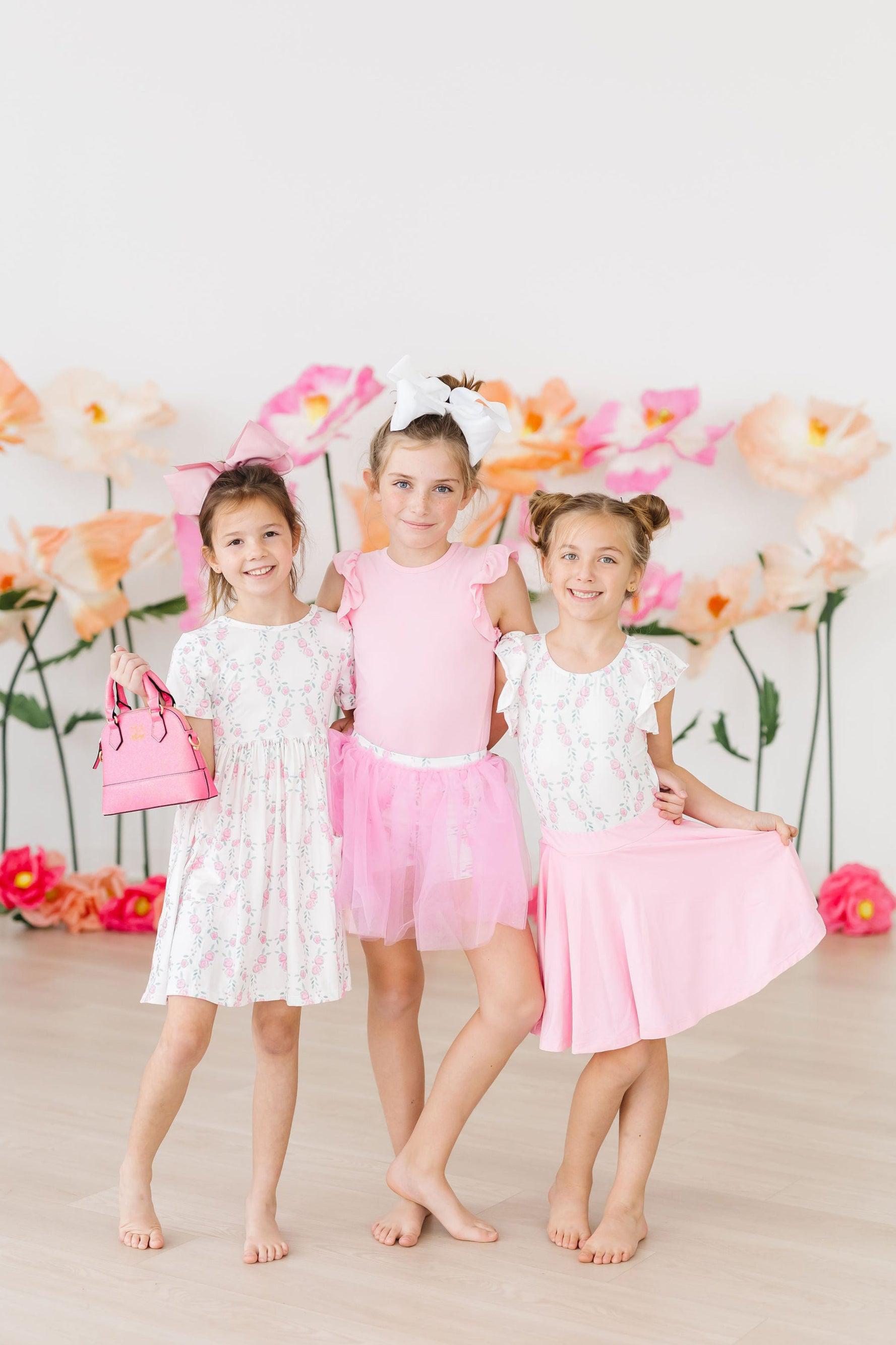 Rosie Posie S/S Flutter Sleeve Leotard by Mila & Rose ®