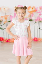 Rosie Posie S/S Flutter Sleeve Leotard by Mila & Rose ®