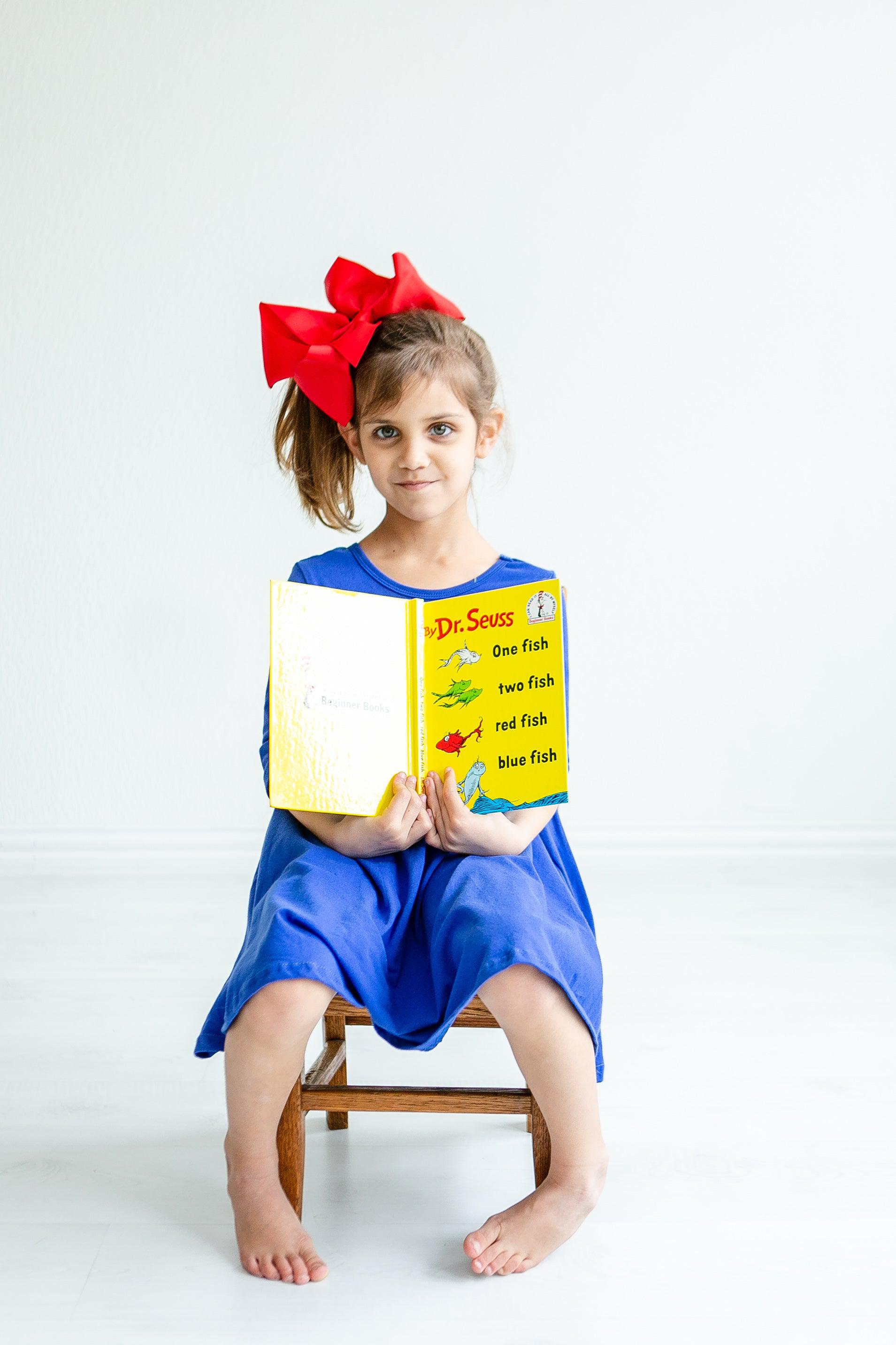 Royal Blue 3/4 Sleeve Pocket Twirl Dress by Mila & Rose ®