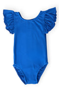Royal Blue S/S Flutter Sleeve Leotard by Mila & Rose ®
