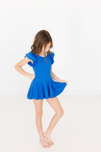 Royal Blue S/S Twirl Leotard by Mila & Rose ®